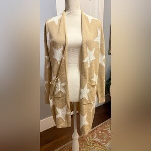 Altar'd State Cream Star Patterned Cardigan